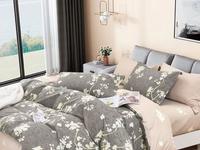 Сатиновое постельное белье в прозрачной подарочной коробке ПВХ