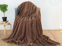 Плед флисовый АртПостель Роскошь цвет Кофе, 200*220