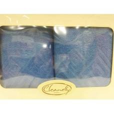 Комплект махровых полотенец "Cleanelly" Poseidon цвет голубой (50*90-1шт., 70*130-1шт.)