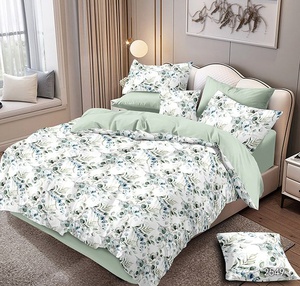 КПБ Евро Сатин (115 г/м²) в ассортименте, на молнии, простыня без шва