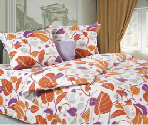 КПБ 1.5-спальный Полиэстер «Эконом» в ассортименте, 2 наволочки 70х70