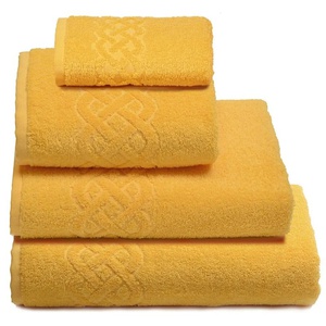 Полотенце махровое "Cleanelly" Plait Желтый (70*130см.)