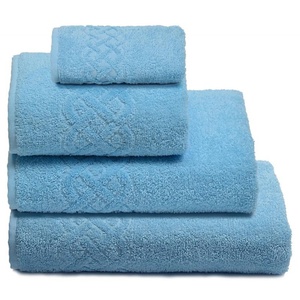 Полотенце махровое "Cleanelly" Plait Голубой (100*150см.)